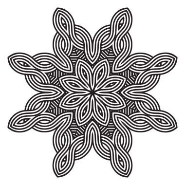Celtic knot desen kartı, mandala, muska