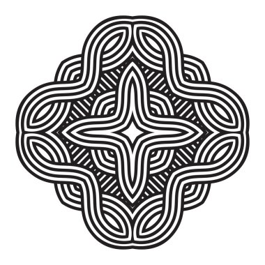 Celtic knot desen kartı, mandala, muska