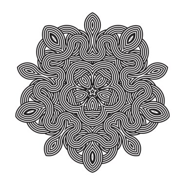 Celtic knot desen kartı, mandala, muska