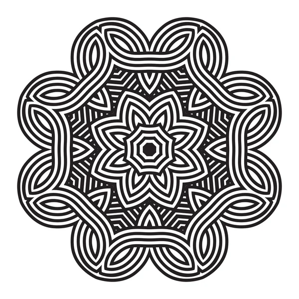 Cartão de padrão de nó celta, mandala, amuleto — Vetor de Stock