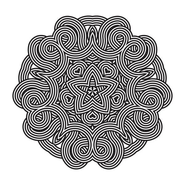 Celtic knot desen kartı, mandala, muska — Stok Vektör