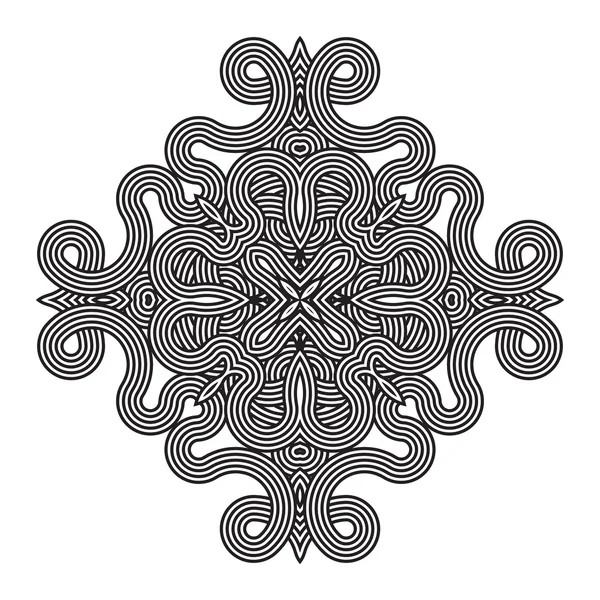 Tarjeta de patrón de nudo celta, mandala, amuleto — Vector de stock