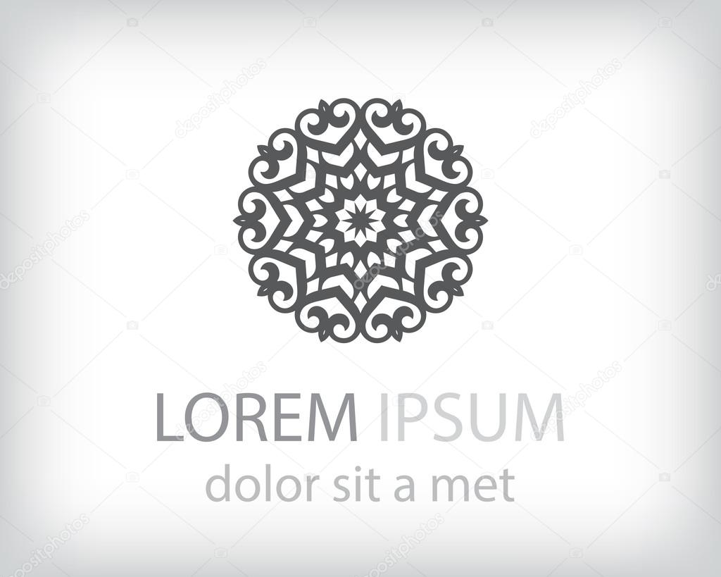 Black and white logo design element. Vector illustration
