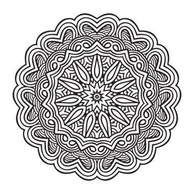 Celtic knot desen kartı, mandala, muska