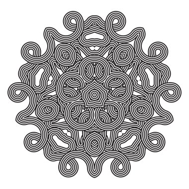 Celtic knot desen kartı, mandala, muska