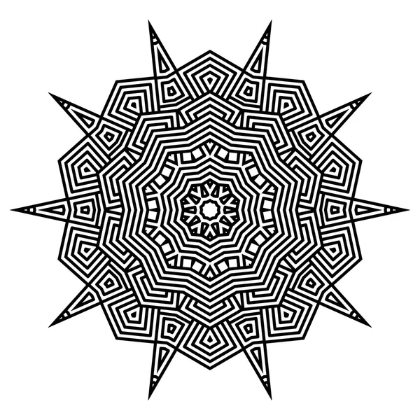 Carte de motif de noeud celtique, mandala, amulette — Image vectorielle