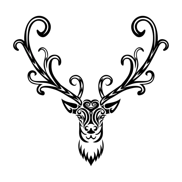 Icono de arte creativo ciervo estilizado — Archivo Imágenes Vectoriales