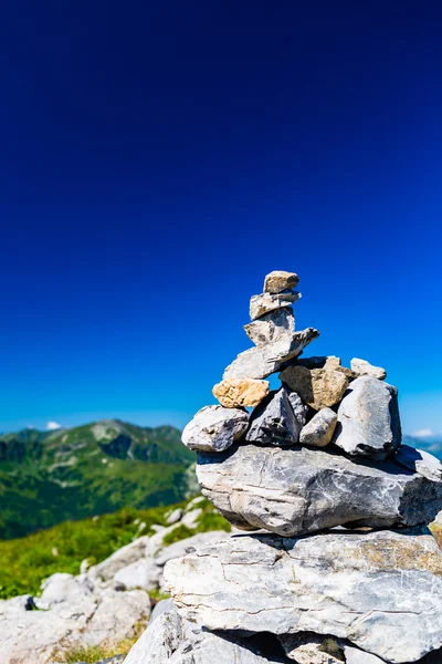 Inspirující pohled krajina hory v Tatrách — Stock fotografie