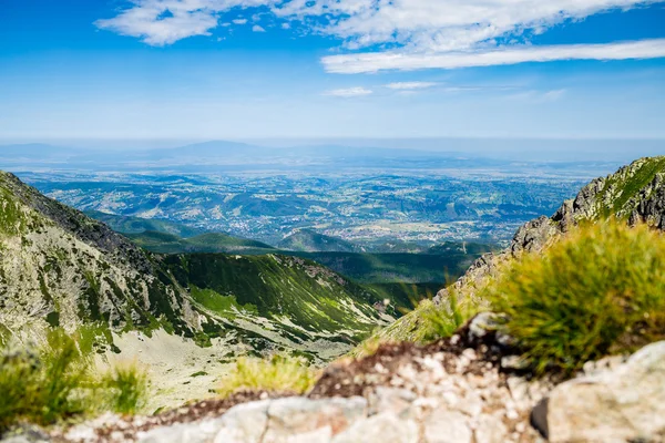 Montanhas inspiradoras Vista Paisagem nas Montanhas Tatra — Fotografia de Stock