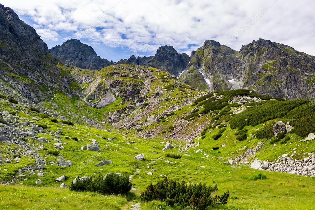 Inspiring Tatra Mountains Landscape View, sunny summer day