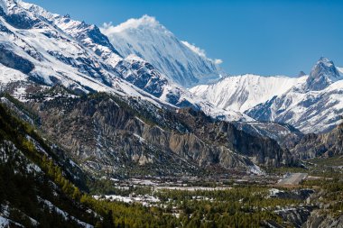 İlham verici manzara Himalaya Dağları Nepal