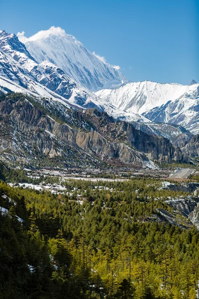 Inspirierende Landschaft Himalaya-Berge in Nepal — Stockfoto
