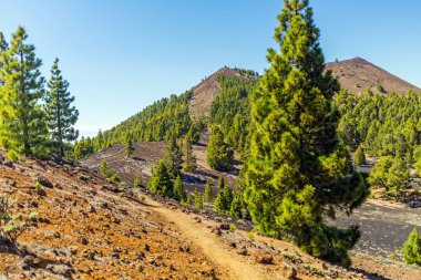 Dağlar manzara, volkanik ada