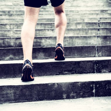 Merdivenlerde koşma jogger eğitim spor