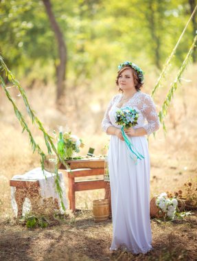 Gelin buketi Bahçe ile