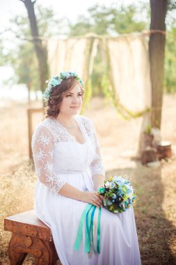 Gelin buketi Bahçe ile