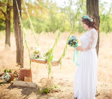 Gelin buketi Bahçe ile