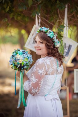 Gelin buketi Bahçe ile