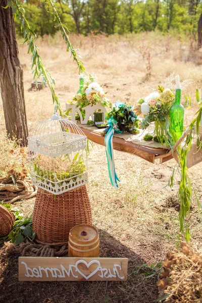 Détails de mariage de la cérémonie et réception — Photo