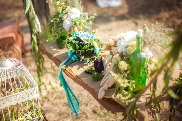 Szczegóły ślubu z ceremonii i przyjęcia — Zdjęcie stockowe