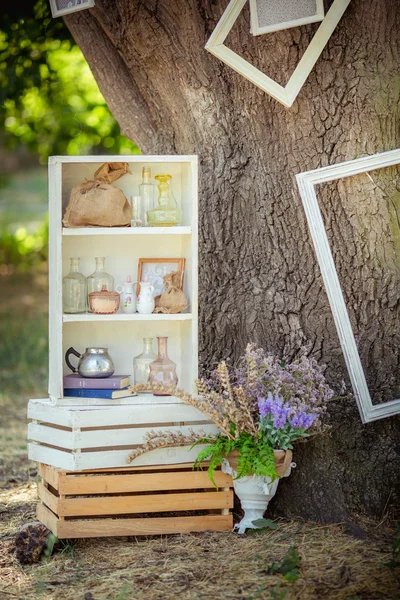 Hochzeitsdetails aus Zeremonie und Empfang — Stockfoto