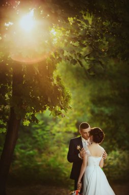 Gelin ve damat düğün gününde