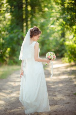 gelin buketi açık poz ile