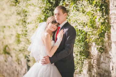 Gelin ve damat düğün gününde