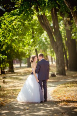 Gelin ve damat düğün gününde