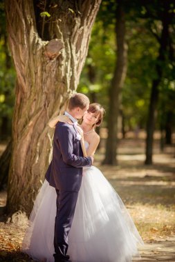 Gelin ve damat düğün gününde