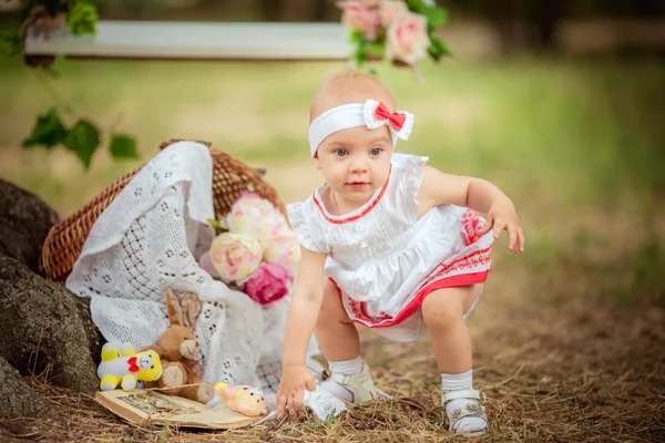 Schönes Baby Mädchen Portrait — Stockfoto