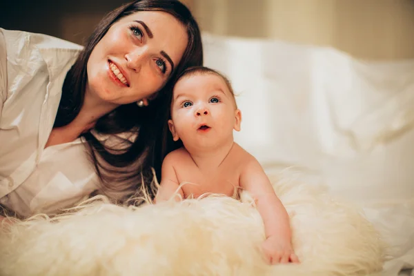 Mother with baby boy — Stock Photo, Image