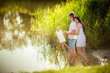 Genç çift aşk resim