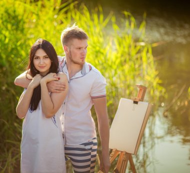 Genç çift aşk resim