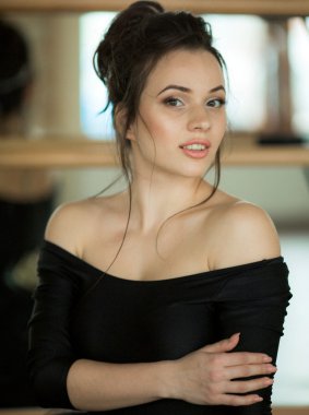 güzel bir kadın ile mükemmel makyaj 