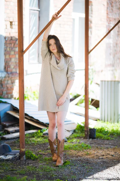 sıcak kazaklı güzel kadın