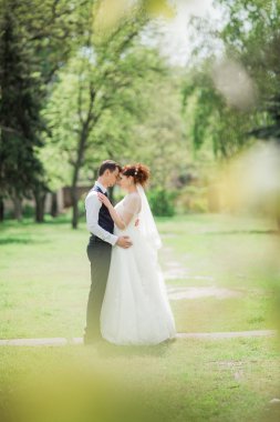 Gelin ve damat düğün gününde