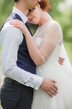 Gelin ve damat düğün gününde