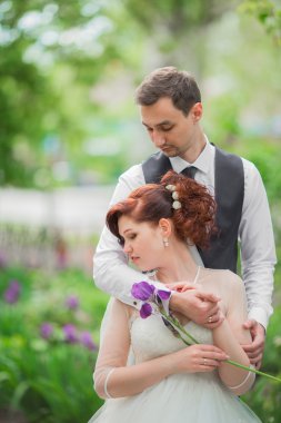 Gelin ve damat düğün gününde