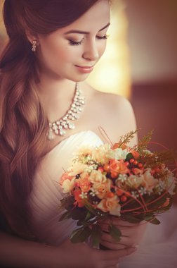 Gelin holding gelin buketi