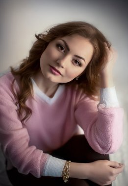 Güzel kadın model.