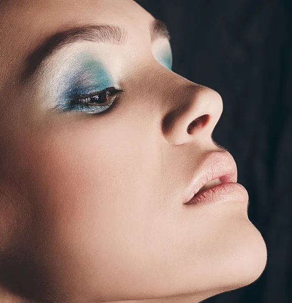 Woman with makeup close up — Stock Photo, Image