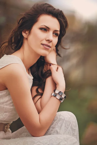 Young woman with makeup — Stock Photo, Image