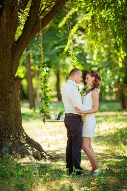 Gelin ve damat düğün gününde