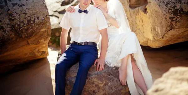 Bride and groom on their wedding — Stock Photo, Image