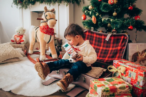 Nochebuena de niño — Foto de Stock