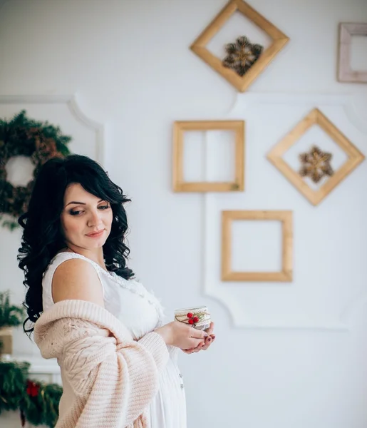 Pregnant Woman at baby shower — Stock Photo, Image