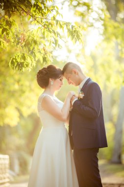 Gelin ve damat düğün gününde