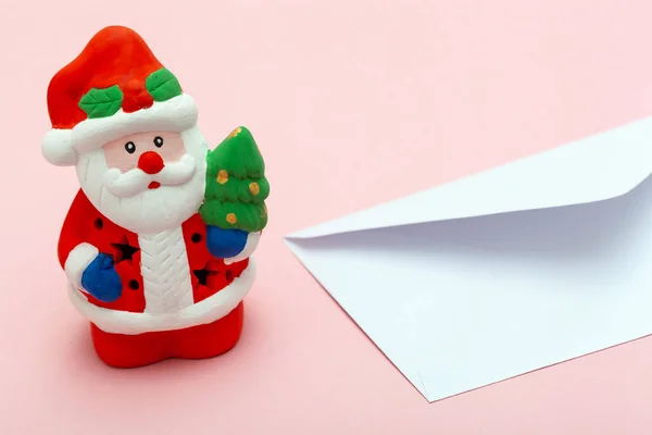 Concepto Escribir Enviar Una Carta Santa Claus Para Cumplimiento Los —  Fotos de Stock