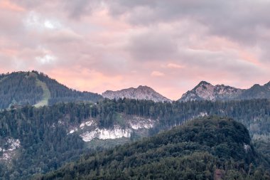 Günbatımı, dağlar, Avusturya